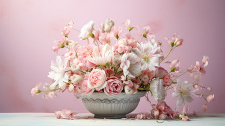 daisies light pink flowersの素材