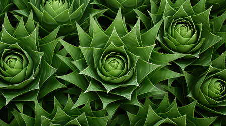 rosette aloe vera patternの素材