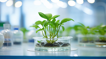 petri sprouting plantの素材