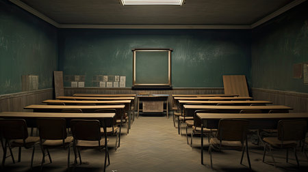 blackboard empty interiorの素材