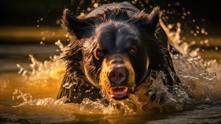 wildlife sun bearの素材