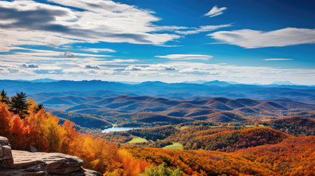 foliage blue ridge fallの素材