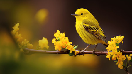 plumage yellow warblerの素材