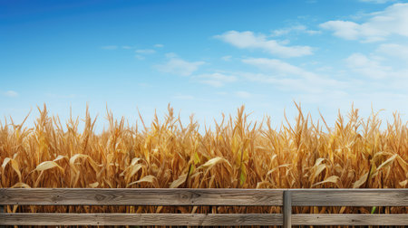 rural country corn backgroundの素材