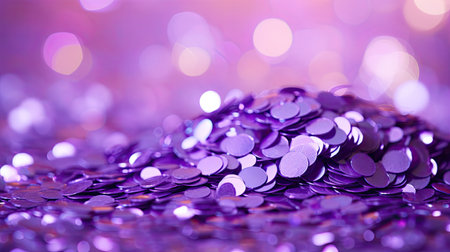 festive purple confettiの素材