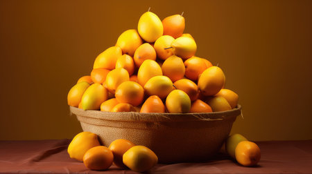 juicy yellow orange fruitの素材