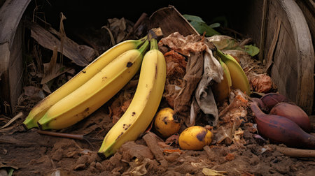 organic brown bananaの素材