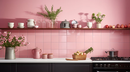 accent pink wallsの素材