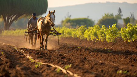 traditional agriculture oranic farmの素材