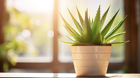 plant aloe leafの素材