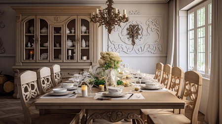 traditional interior design dining roomの素材