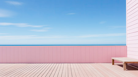 house pink wood planksの素材