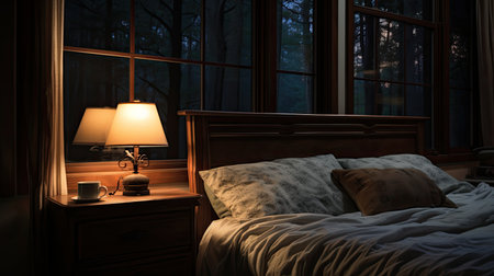 bedroom home interior lightingの素材