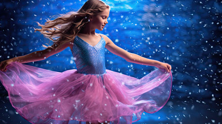 dress pink and blue glitterの素材