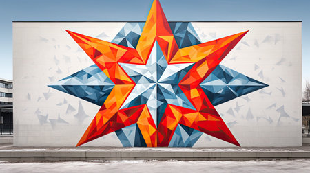 urban graffiti starの素材