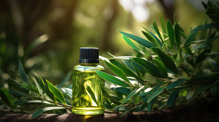 essential tea tree oilの素材