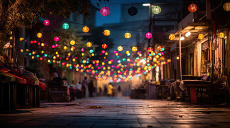 colorful background lightsの素材