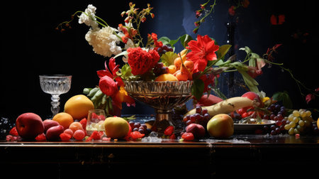 exotic dark table backgroundの素材