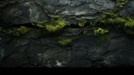 vines dark stone backgroundsの素材