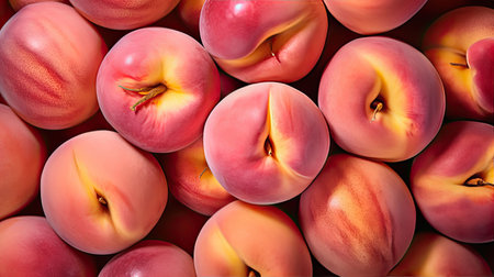 circular above peach fruitの素材