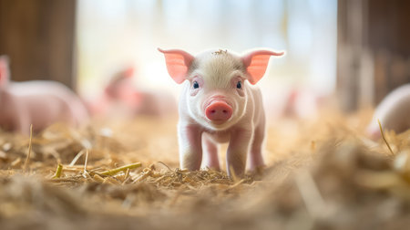 swine livestock pig farmの素材