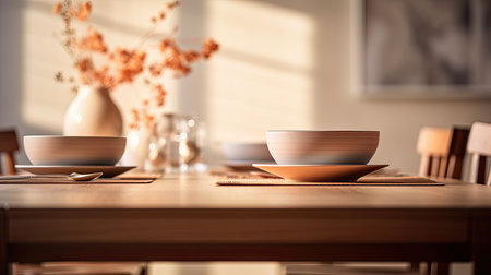 dining blurred simple home interiorの素材