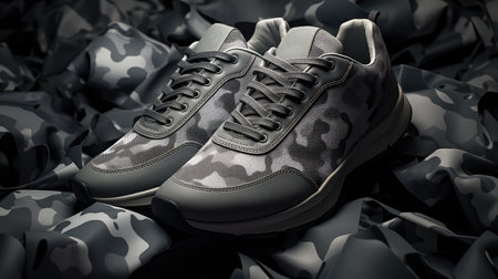 sleekness grey camoの素材