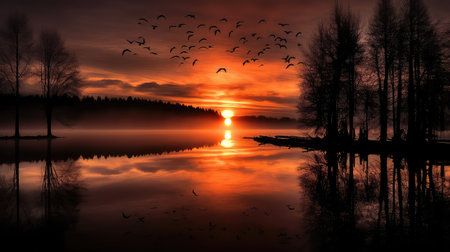 trees black sunの素材