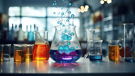 laboratory chemistry beakerの素材