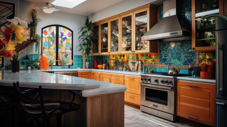 soft blurred florida home interiorの素材