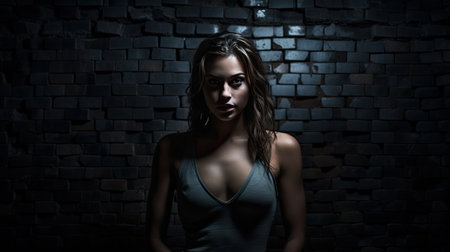 contrast dark brick backgroundの素材