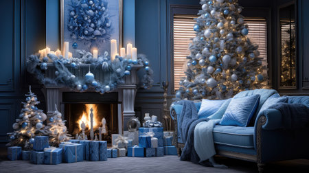 room blue christmasの素材