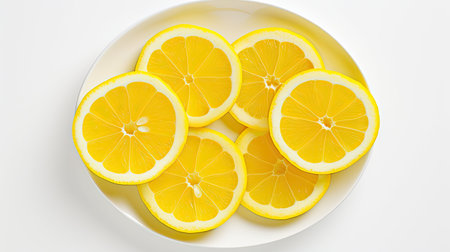 plate cut lemon yellowの素材