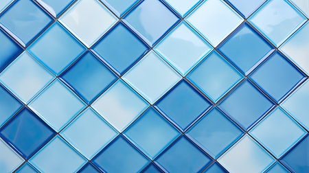 shapes light blue geometric patternの素材