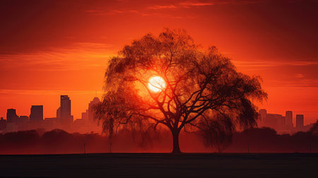 shadows fiery sunの素材