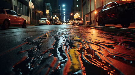 street car oil spillの素材