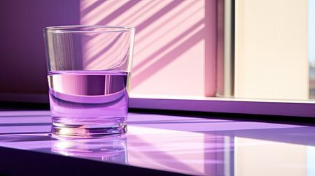 glass purple waterの素材