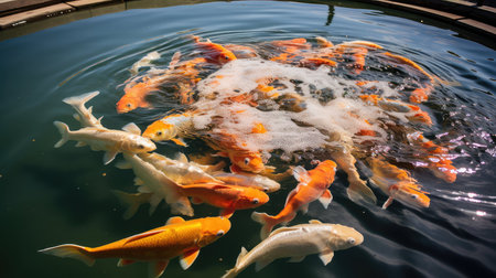 surface pool fish farmの素材