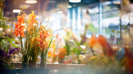 shop blurred vibrant interiorの素材