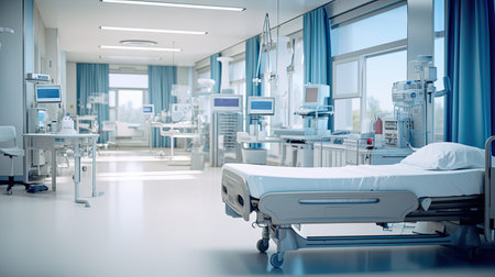 patient blurred healthcare interiorの素材