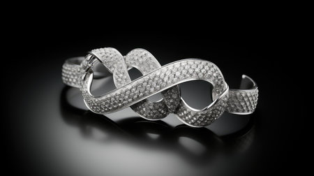 accessory ribbon silverの素材