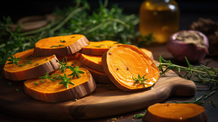 olive rustic sweet potatoの素材