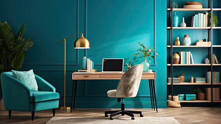 office teal interiorの素材
