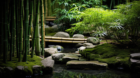 japanese bamboo plantの素材