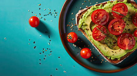 top slice avocado backgroundの素材