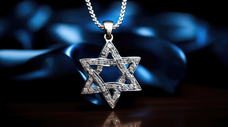 necklace glitter star of davidの素材