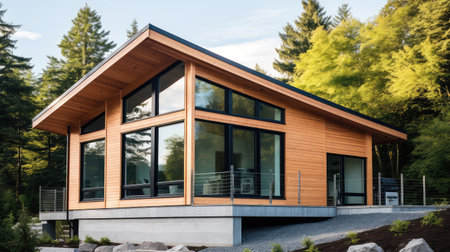 house exterior timber frameの素材