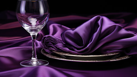 sophistication purple napkinの素材
