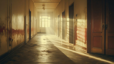 wooden blurred soviet apartment interiorの素材