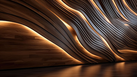 grain lights on woodの素材